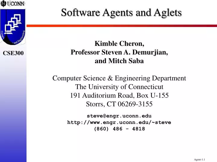 software agents and aglets