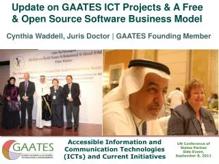 Update on GAATES ICT Projects &amp; A Free &amp; Open Source Software Business Model