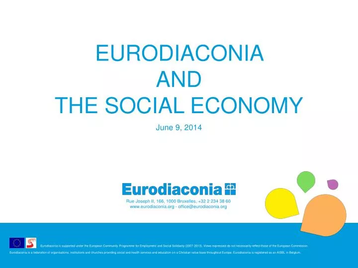 eurodiaconia and the social economy