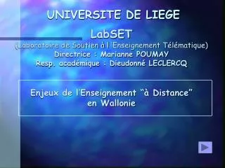 UNIVERSITE DE LIEGE