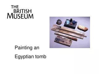 Painting an Egyptian tomb