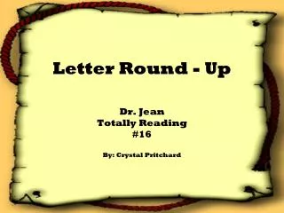 Letter Round - Up