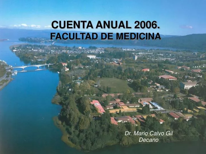 cuenta anual 2006 facultad de medicina