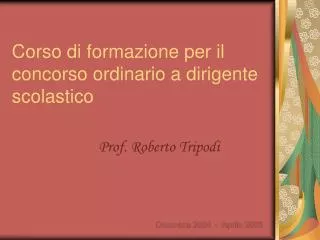 prof roberto tripodi