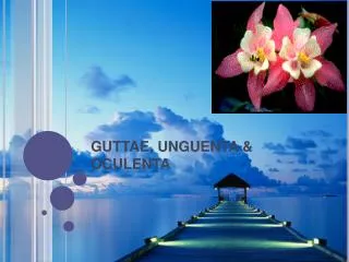 guttae unguenta oculenta