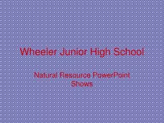 Wheeler Junior High School