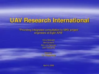UAV Research International