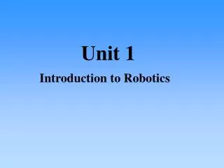 Unit 1