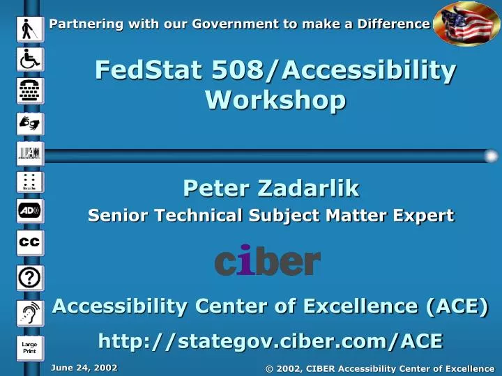 fedstat 508 accessibility workshop