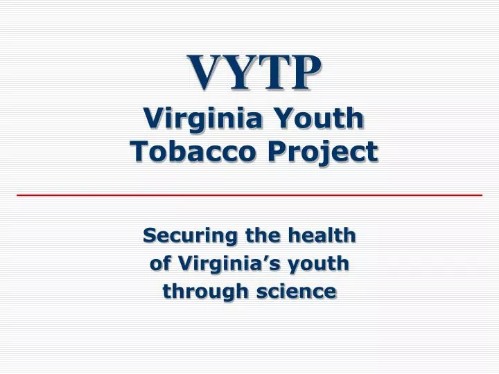 vytp virginia youth tobacco project