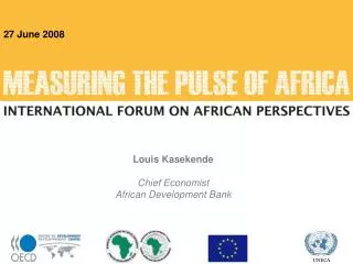 Louis Kasekende Chief Economist African Development Bank