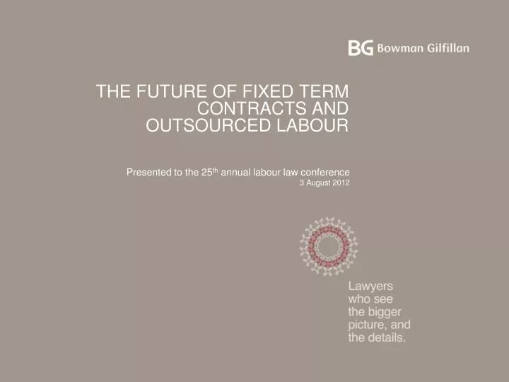 the future of fixed term contracts and outsourced labour