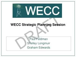 WECC Strategic Planning Session