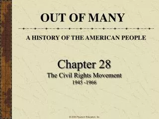 Chapter 28 The Civil Rights Movement 1945 -1966