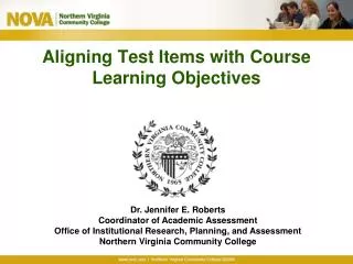 Aligning Test Items with Course Learning Objectives