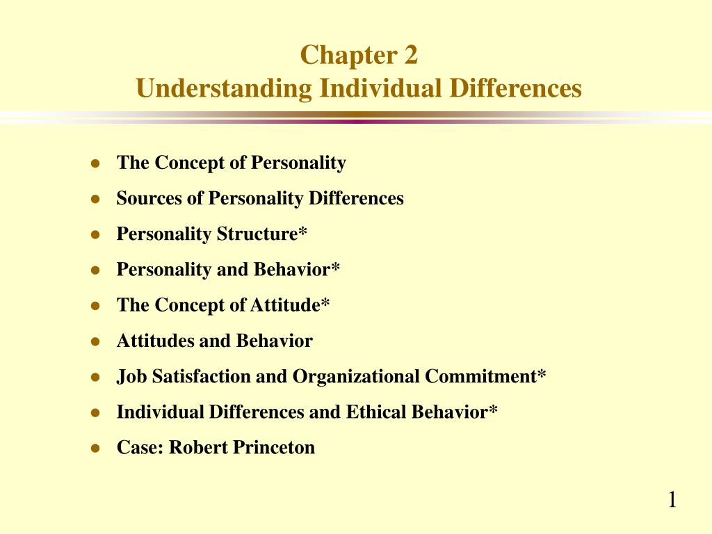 Individual Differencs PPT - Chapter 2 Understanding Individual Differences PowerPoint ...