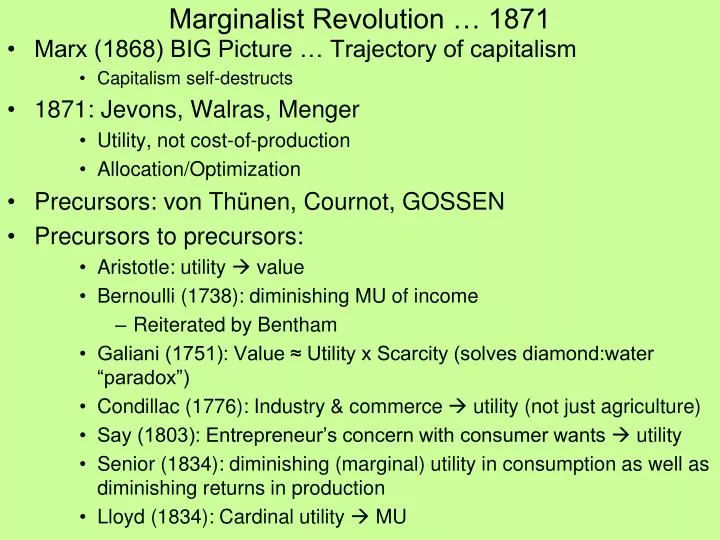 marginalist revolution 1871