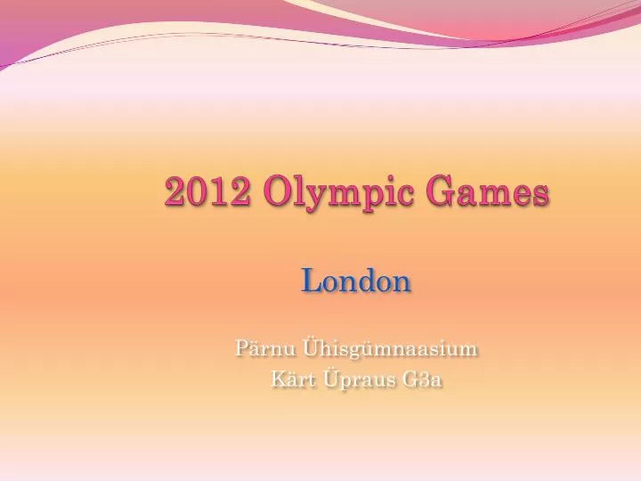 2012 olympic games