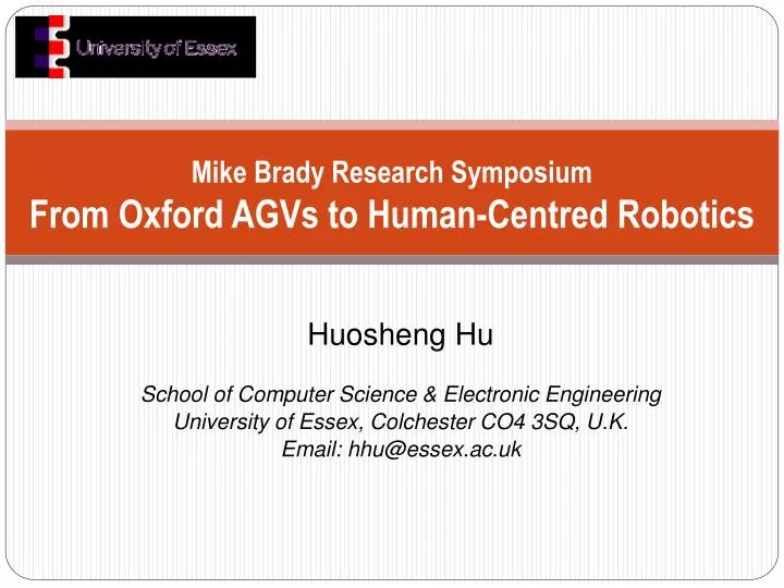 mike brady research symposium from oxford agvs to human centred robotics