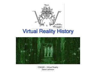 Virtual Reality History