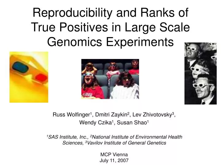 reproducibility and ranks of true positives in large scale genomics experiments