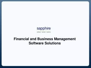 SAP Business One - Sapphire Systems US
