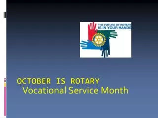Vocational Service Month