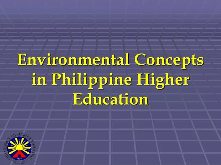 environmental concepts in philippine higher education