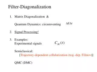Filter-Diagonalization