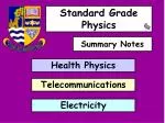 Standard Grade Physics - slide 1