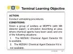 Terminal Learning Objective - slide 1