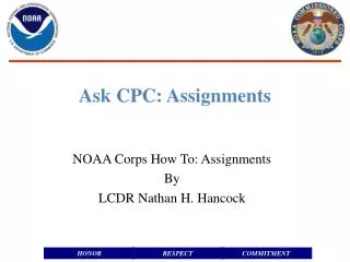 Ask CPC: Assignments