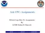 Ask CPC: Assignments - slide 1