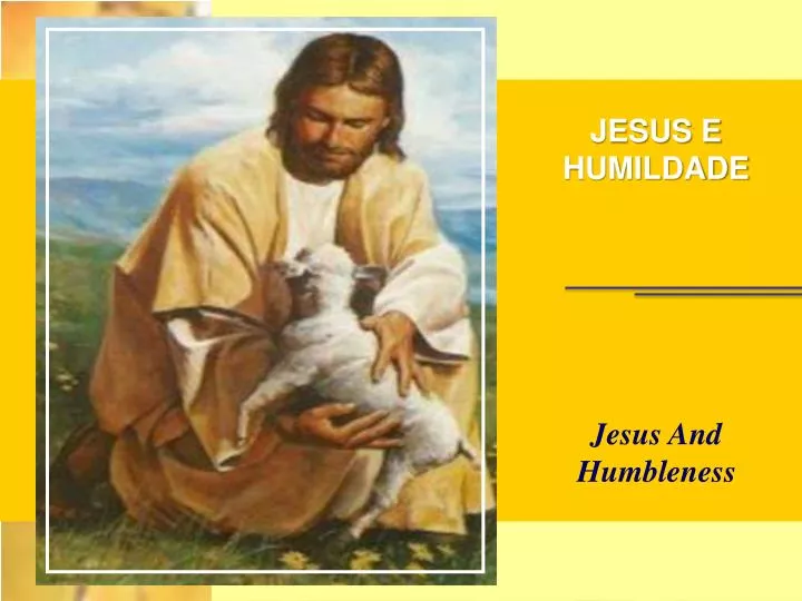 jesus e humildade