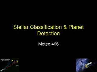 Stellar Classification &amp; Planet Detection