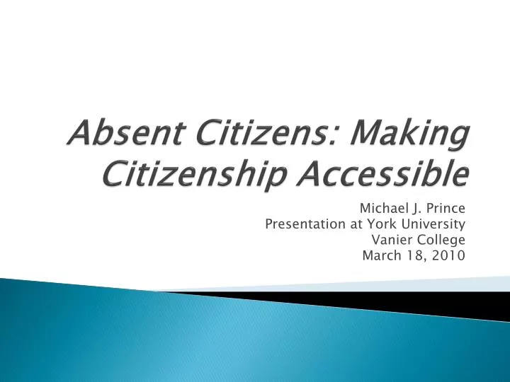 absent citizens making citizenship accessible