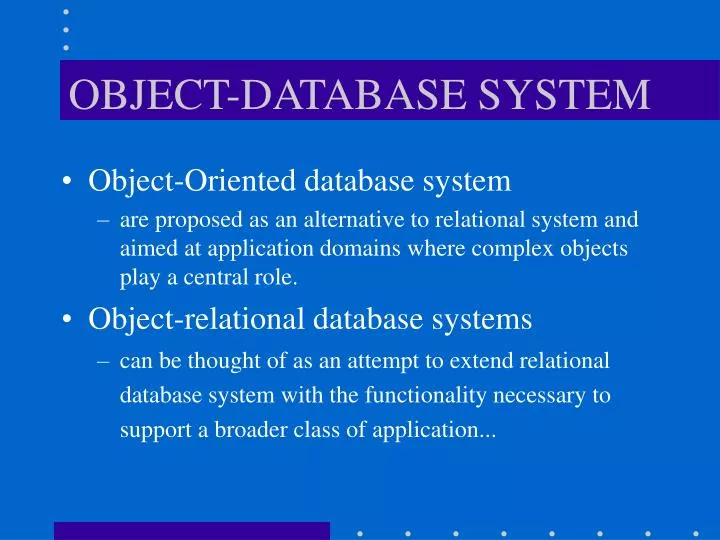 object database system