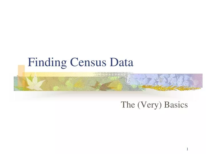 finding census data