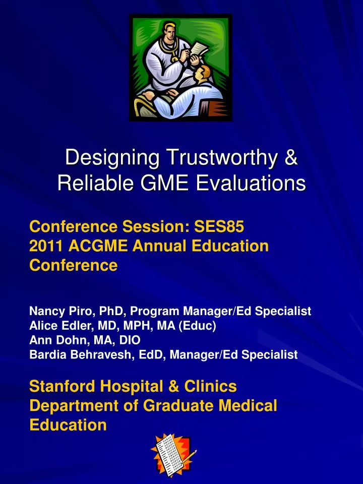 designing trustworthy reliable gme evaluations