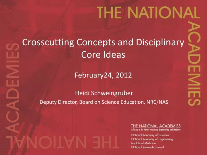 crosscutting concepts and disciplinary core ideas february24 2012