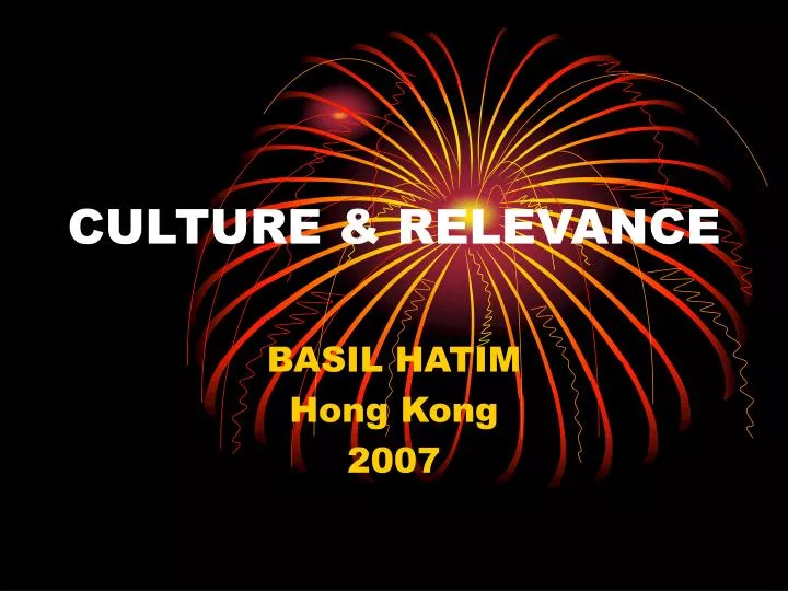 culture relevance