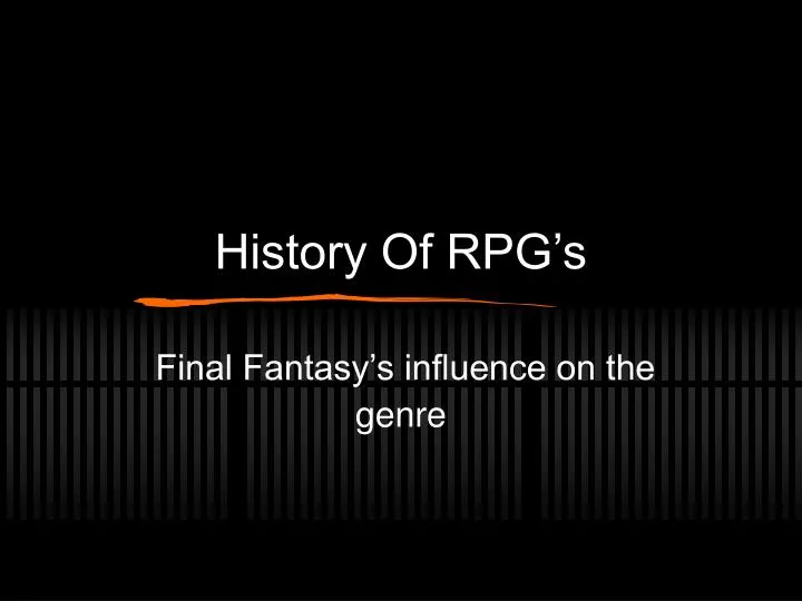 history of rpg s