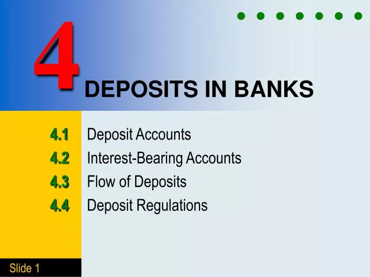 deposits in banks