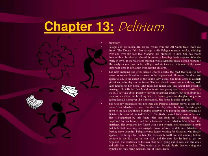chapter 13 delirium