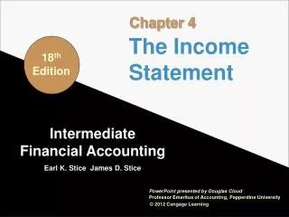 Intermediate Financial Accounting Earl K. Stice James D. Stice