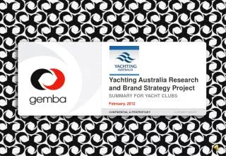 Yachting Australia Research and Brand Strategy Project