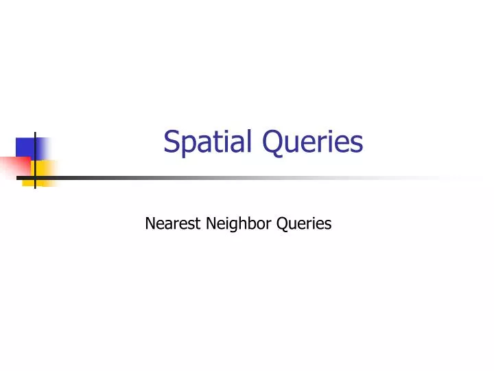 spatial queries