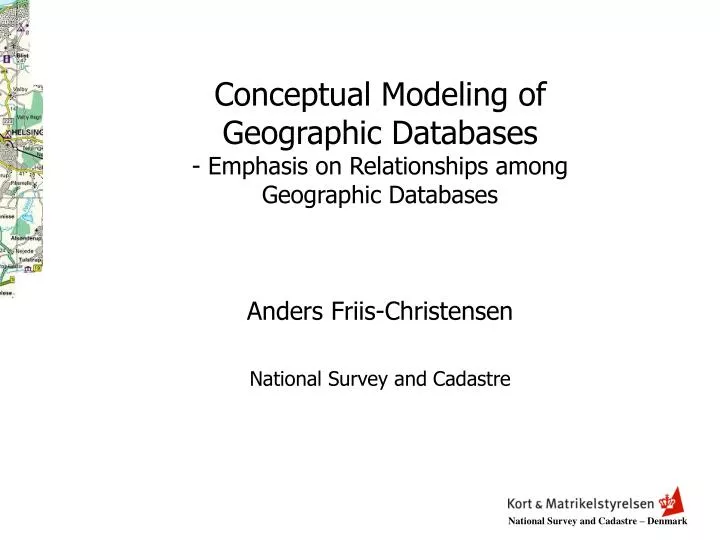 conceptual modeling of geographic databases emphasis on relationships among geographic databases