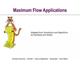 Maximum Flow Applications