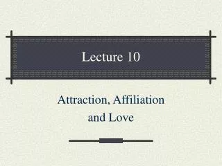 Lecture 10